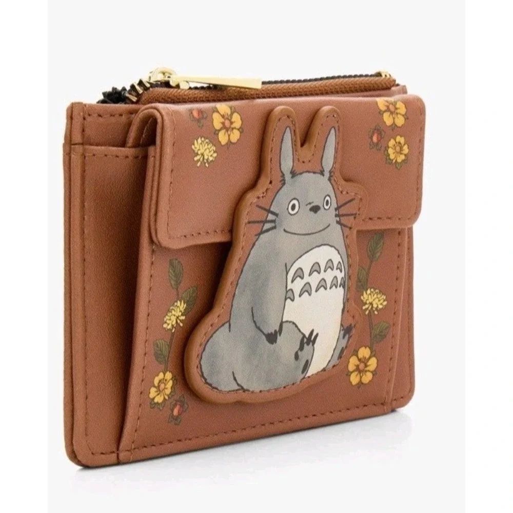 NWT Studio Ghibli®‎ My Neighbor Totoro Floral Mini Zipper Wallet
